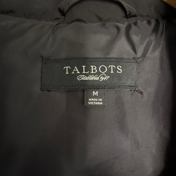 Talbots Black Down-Filled Quilted Puffer Vest – Size M - Picture 7 of 10